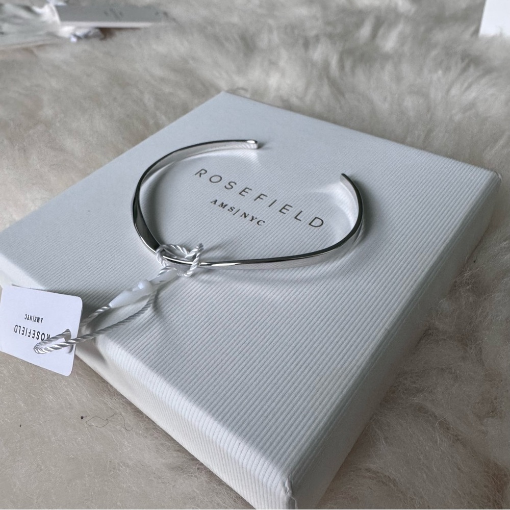 Rosefield Twisted Bangle - Silver - Picture 3 of 5